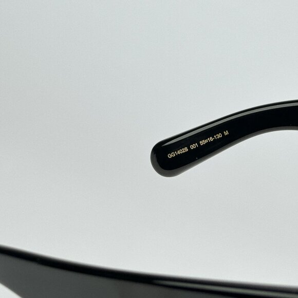 Gucci GG1402S 001 BRAND NEW Sunglasses Black Grey Women Square GG 1402S main image 7